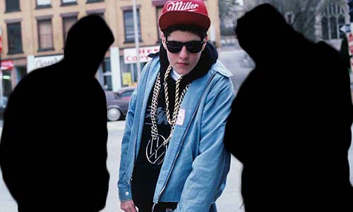 image of the Beastie Boys against a blue background